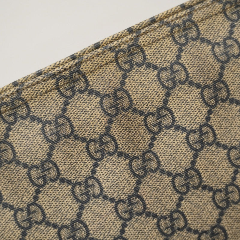 Zip Top Messenger Bag Gg Coated Canvas