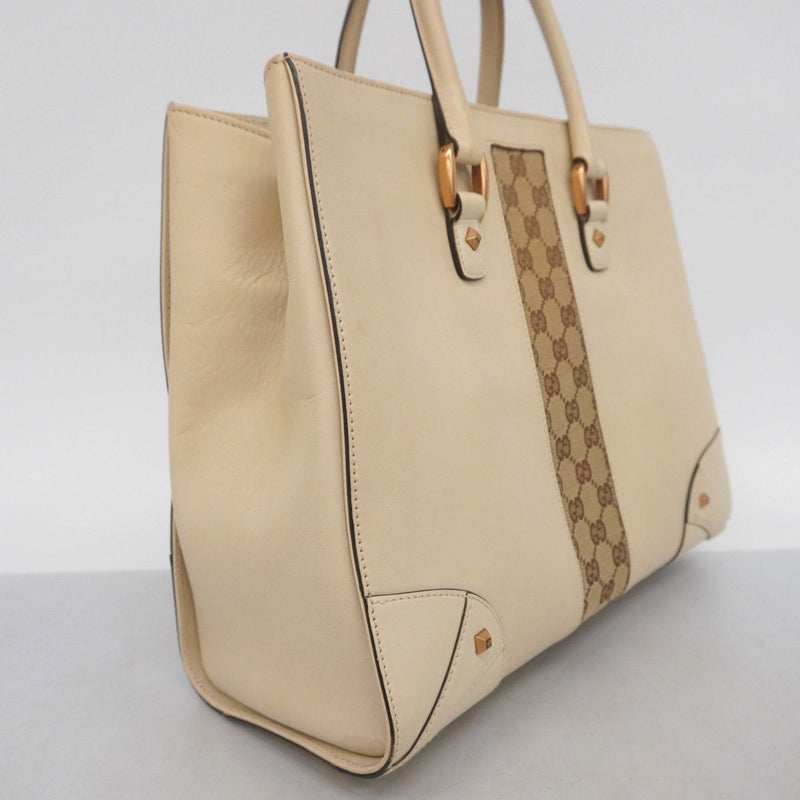 Animalier Web Top Handle Tote Leather