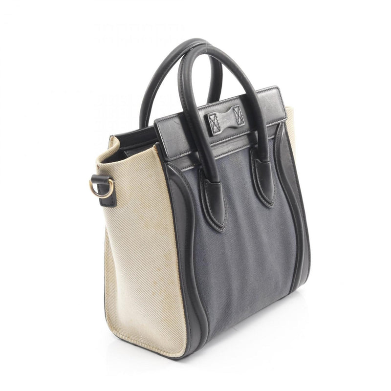 Luggage Bag Canvas And Leather Micro