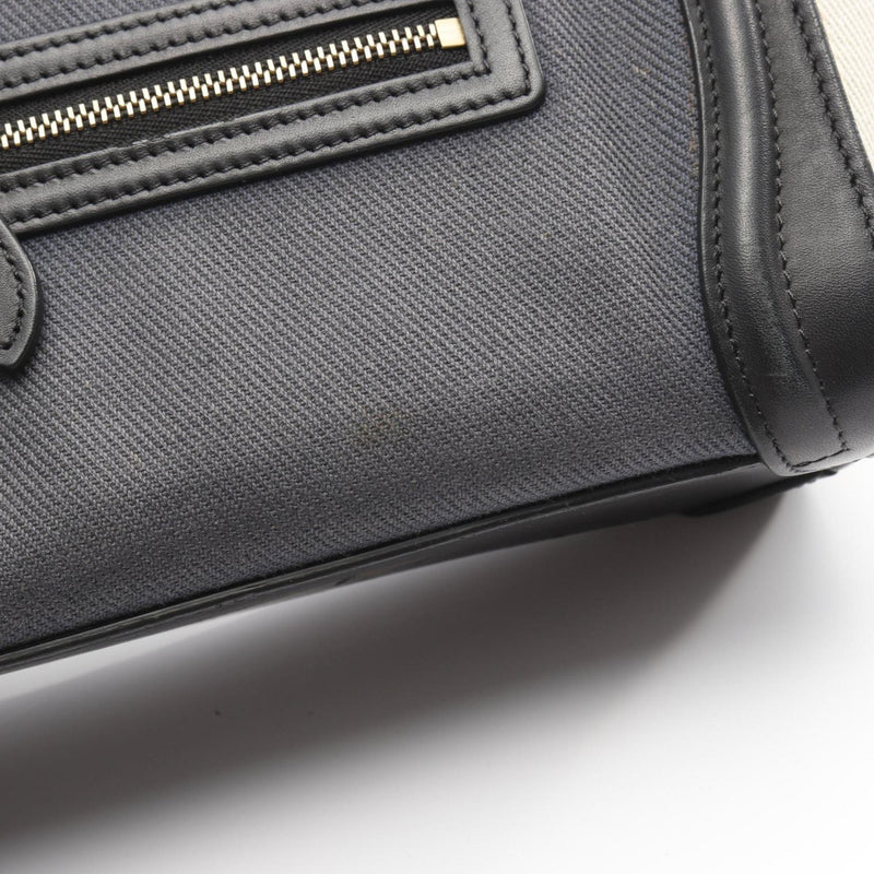 Luggage Bag Canvas And Leather Micro