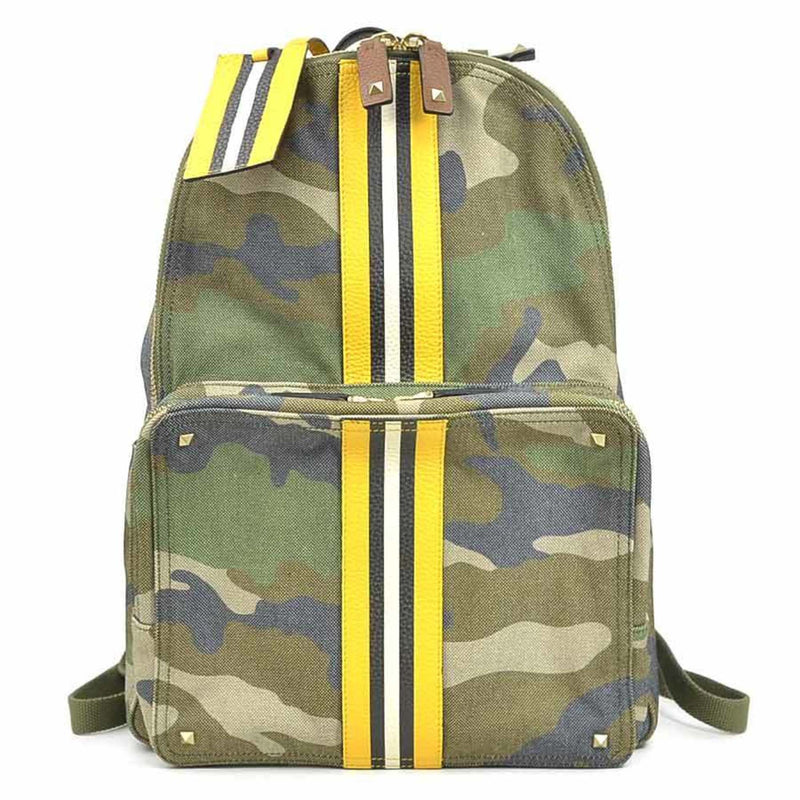 Camouflage Stripe Backpack Canvas With