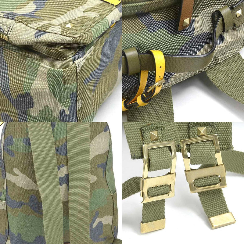 Camouflage Stripe Backpack Canvas With