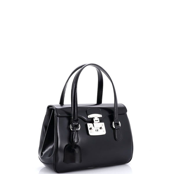 Lady Lock Satchel Leather Medium