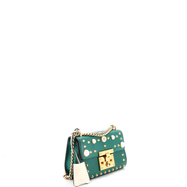 Pearly Padlock Shoulder Bag Studded