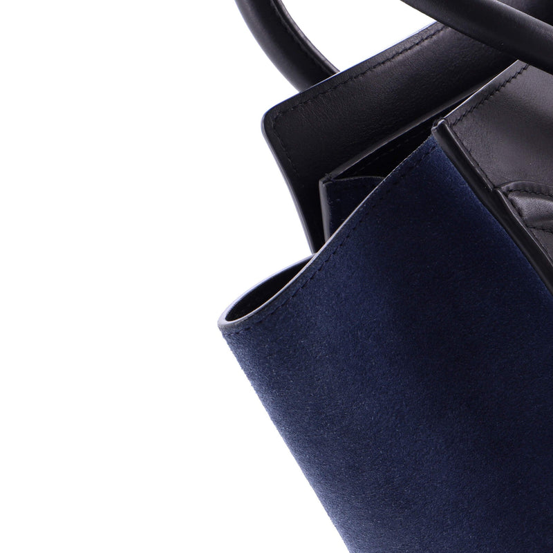 Tricolor Luggage Bag Leather Mini