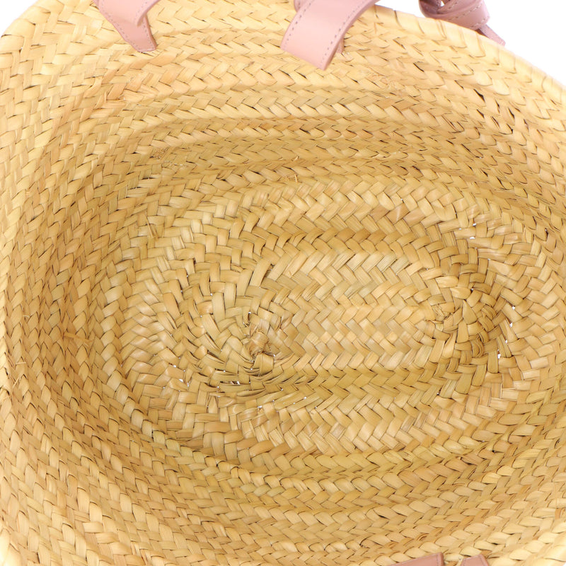 Triomphe Basket Shoulder Bag Raffia With