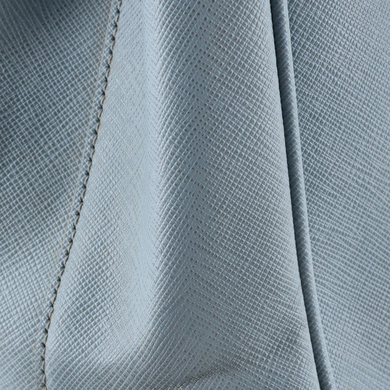 Double Zip Lux Tote Saffiano Leather