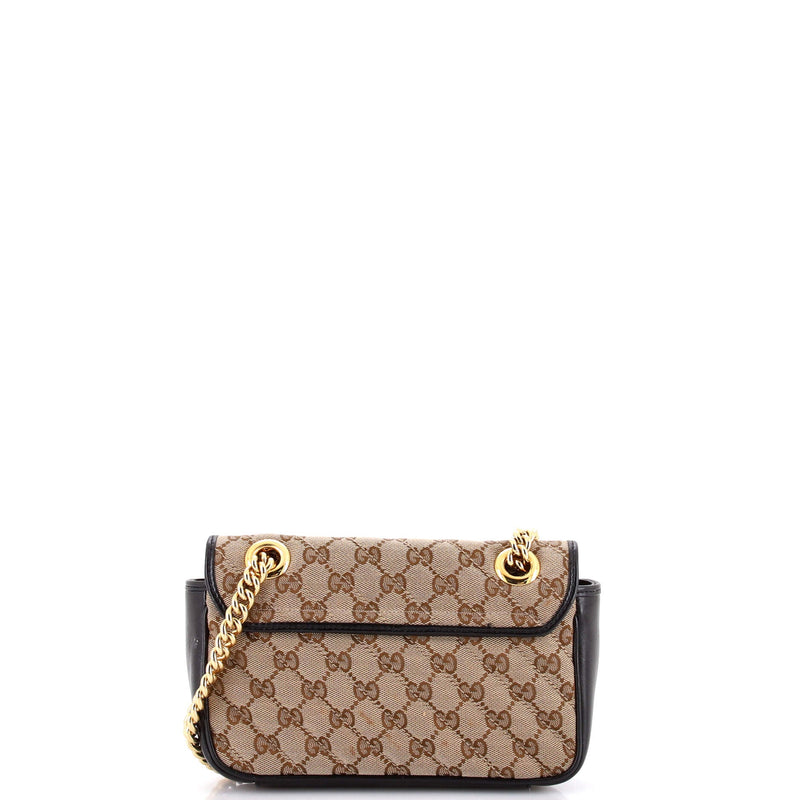 Gg Marmont Flap Bag Diagonal Quilted