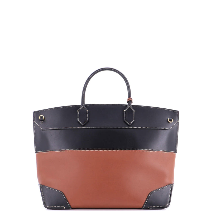 Belted Society Top Handle Bag Leather