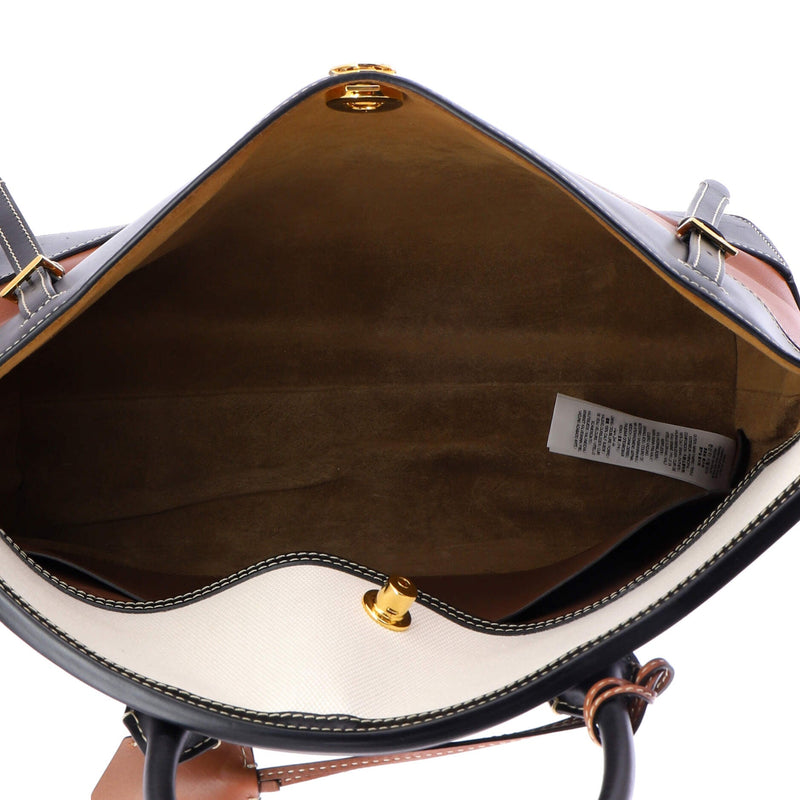 Belted Society Top Handle Bag Leather