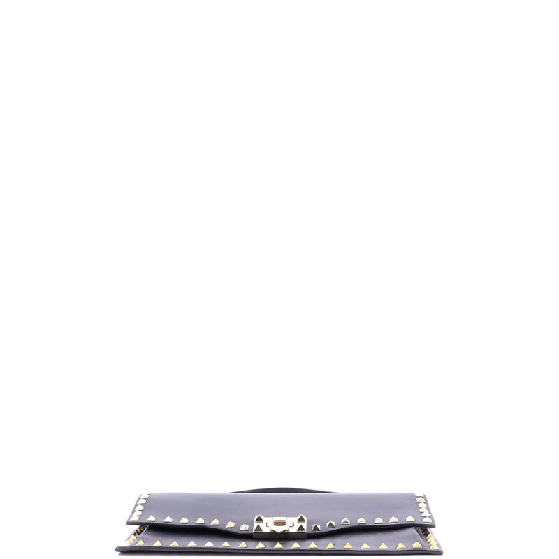 Rockstud Flip Lock Top Handle Bag