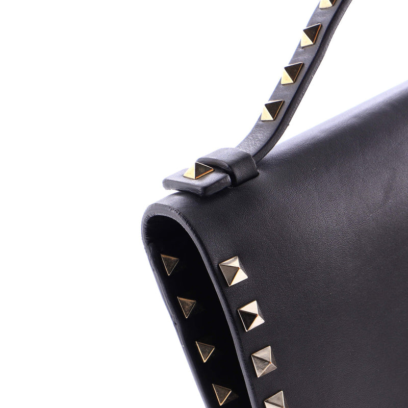 Rockstud Flip Lock Top Handle Bag