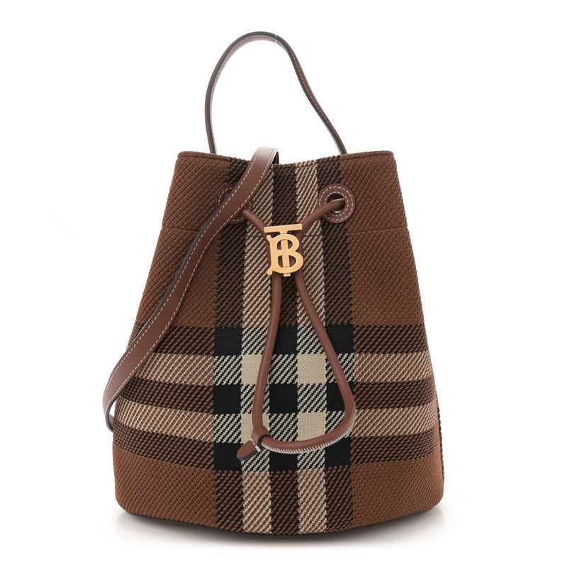 Knitted Check Calfskin Tb Small