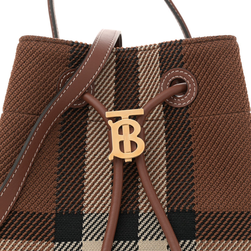 Knitted Check Calfskin Tb Small