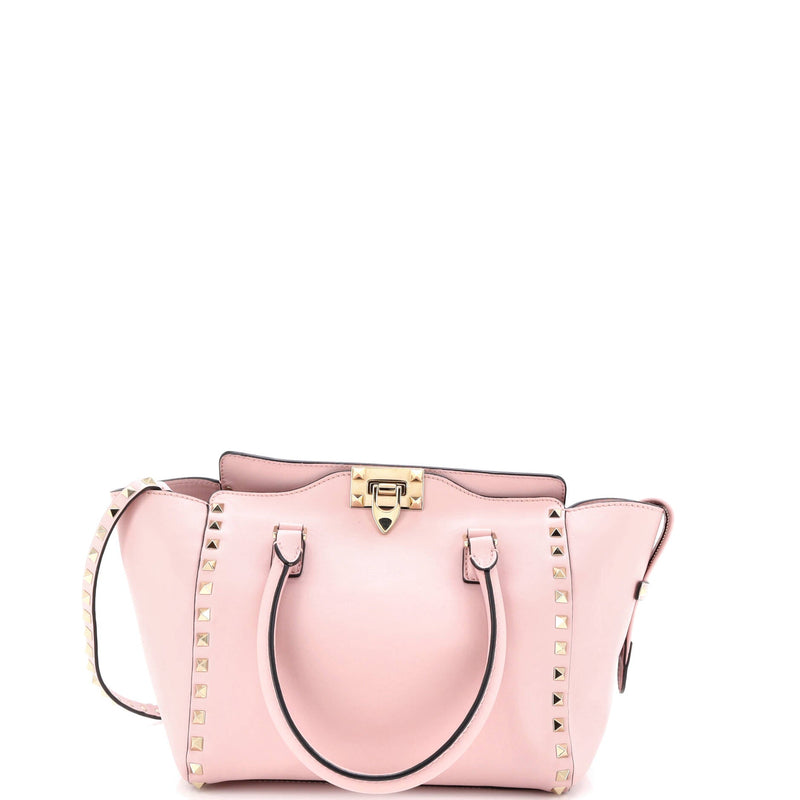 Rockstud Tote Rigid Leather Small