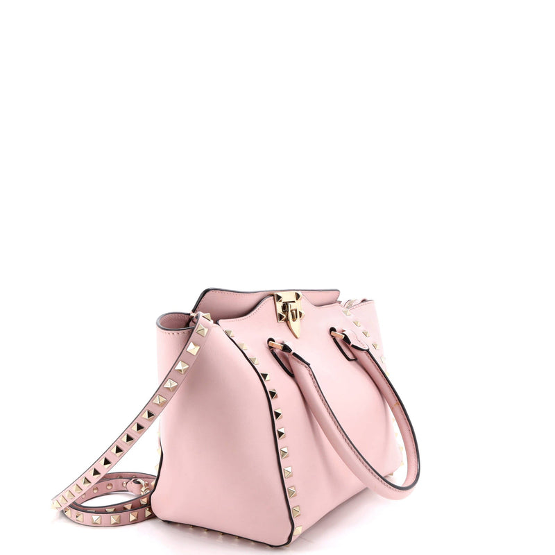 Rockstud Tote Rigid Leather Small