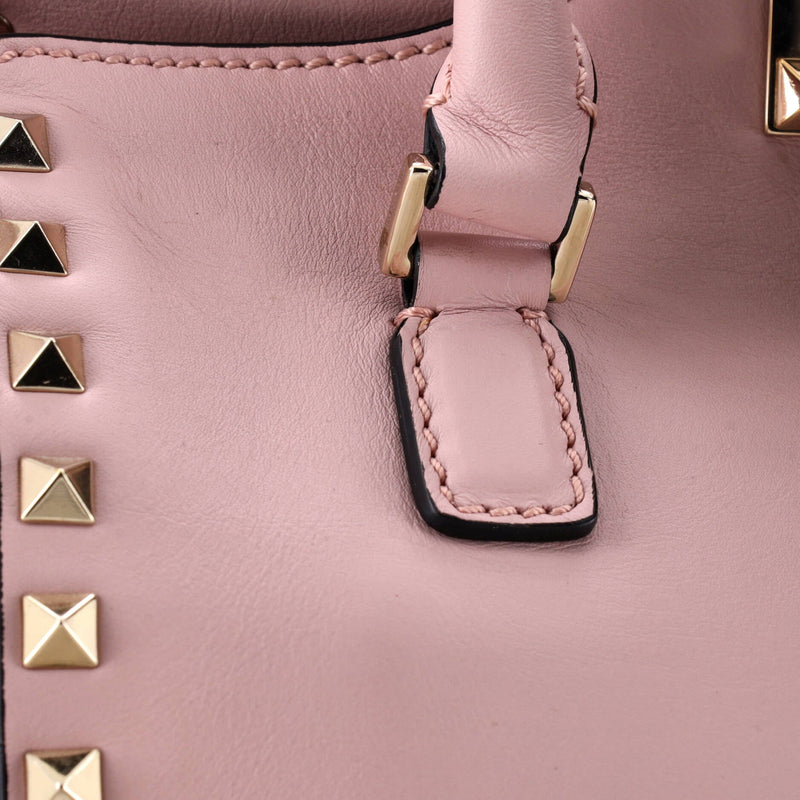 Rockstud Tote Rigid Leather Small