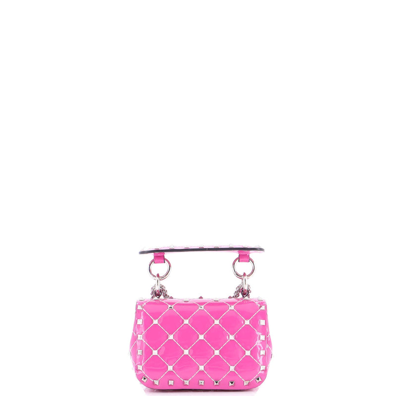 Rockstud Spike Flap Bag Quilted Patent
