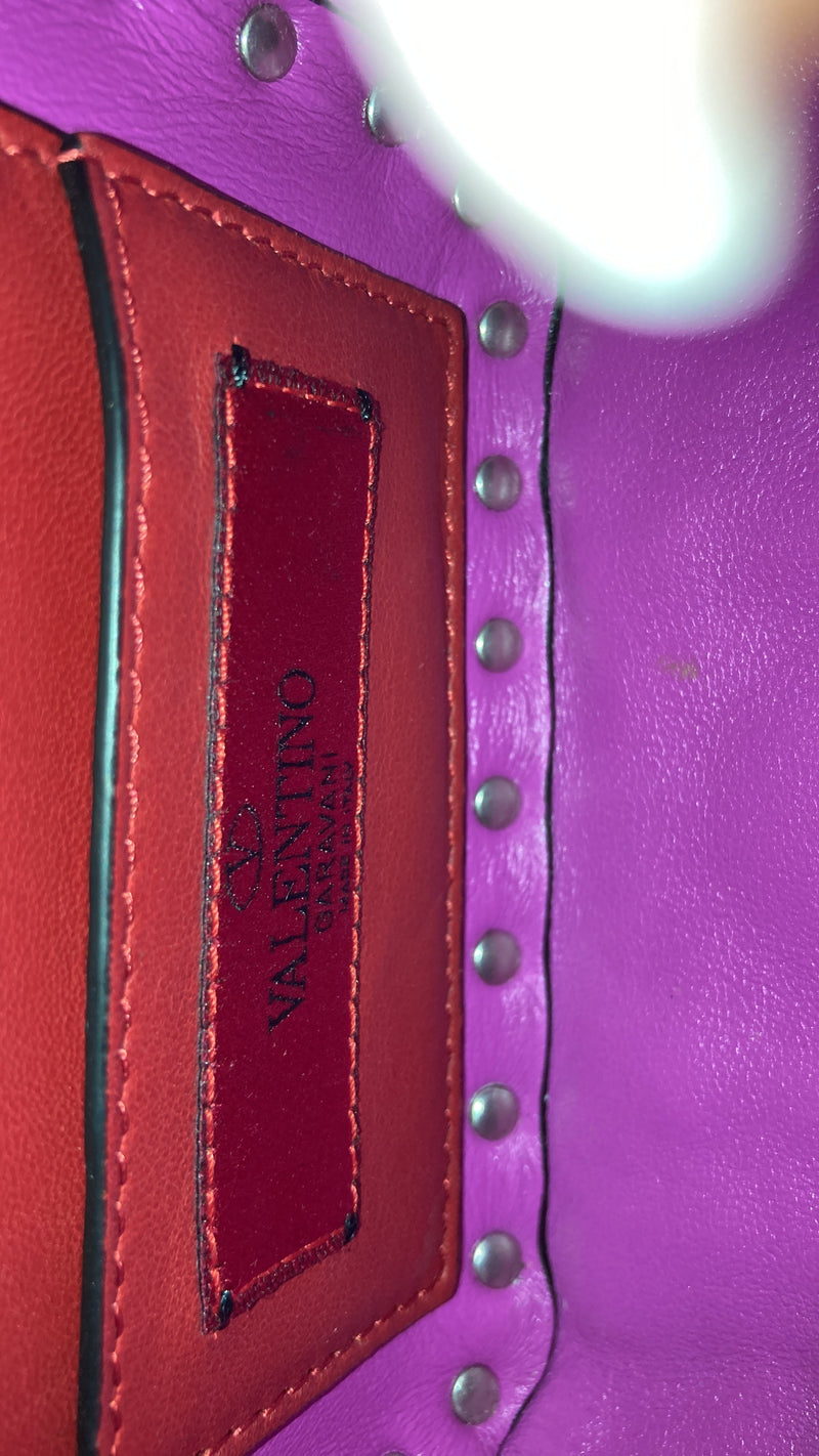 Rockstud Spike Flap Bag Quilted Patent