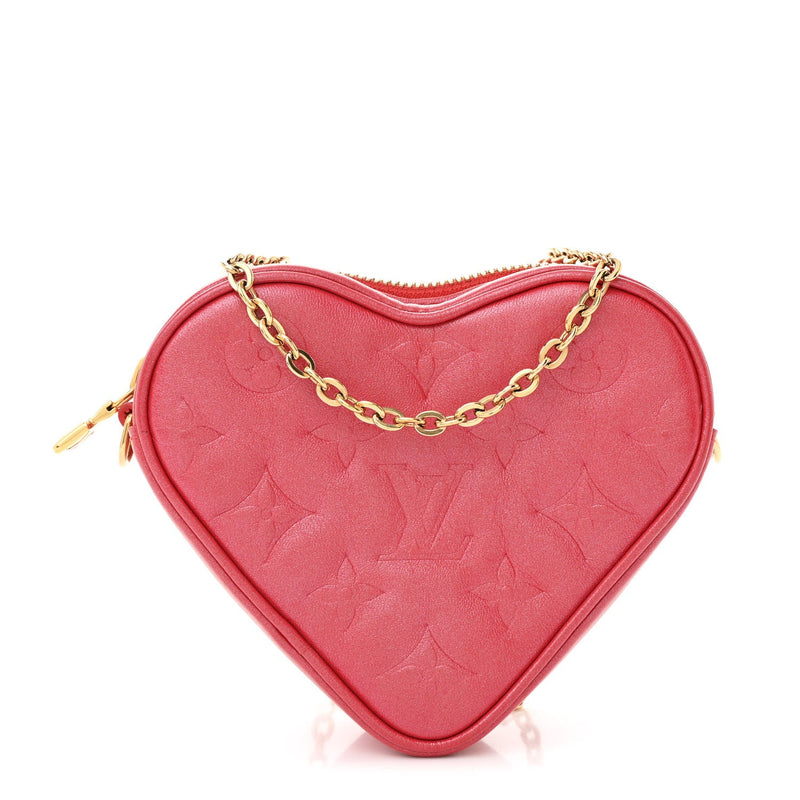 Lambskin Embossed Fall In Love Sac Coeur