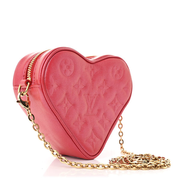 Lambskin Embossed Fall In Love Sac Coeur