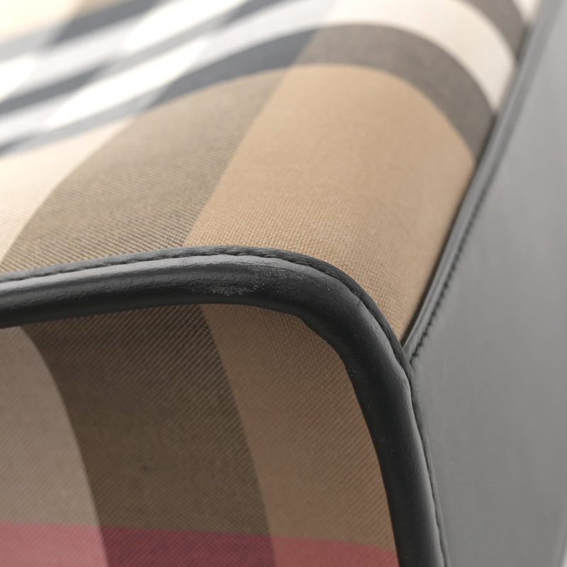 Calfskin House Check Small N/S Tote