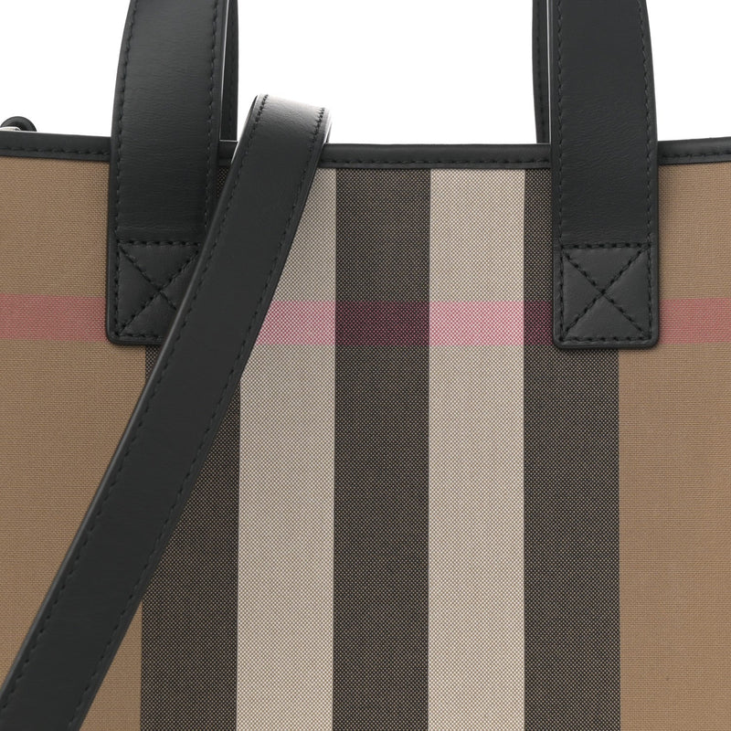 Calfskin House Check Small N/S Tote