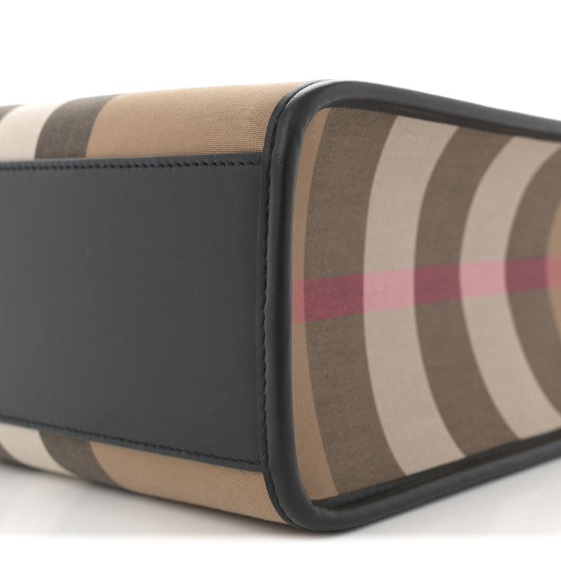 Calfskin House Check Small N/S Tote