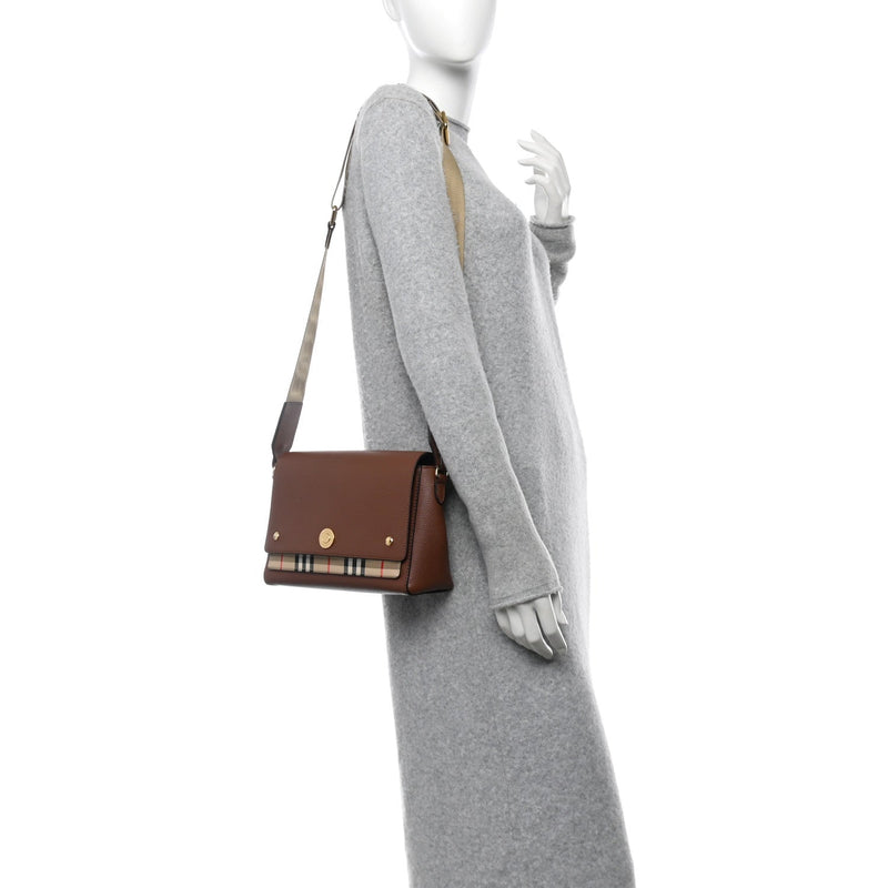 Calfskin Vintage Check Note Crossbody