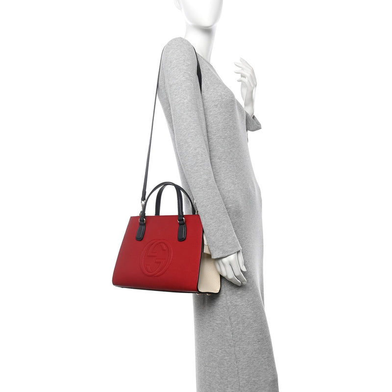 Dollar Calfskin Medium Soho Top Handle