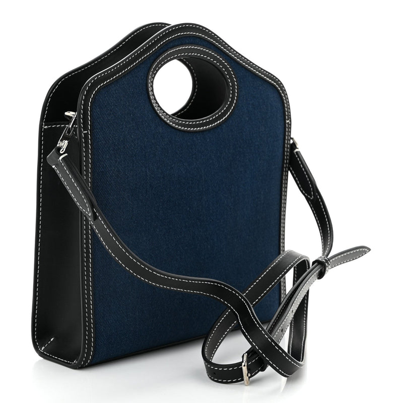 Denim Smooth Calfskin Mini Pocket Bag