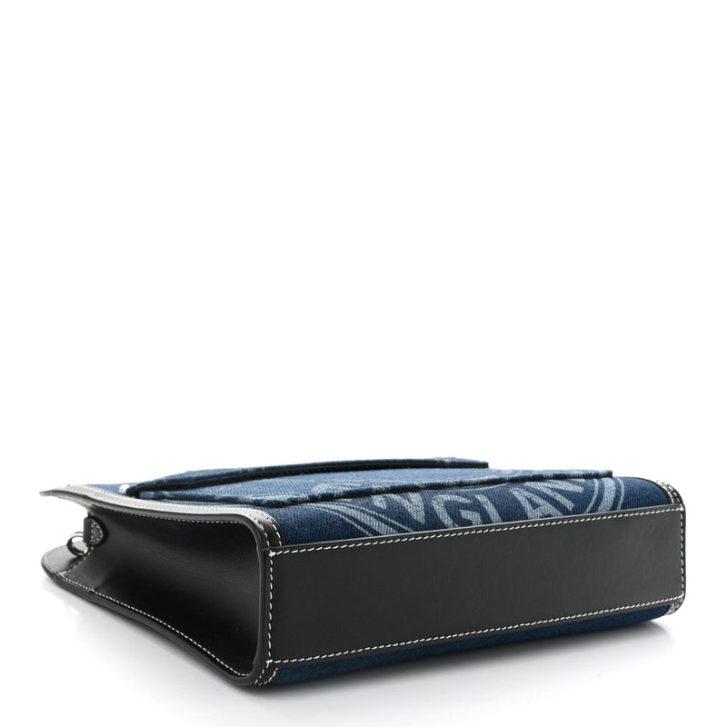 Denim Smooth Calfskin Mini Pocket Bag
