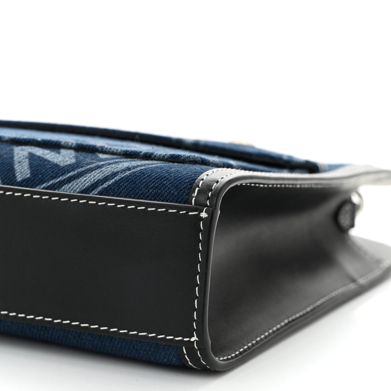 Denim Smooth Calfskin Mini Pocket Bag