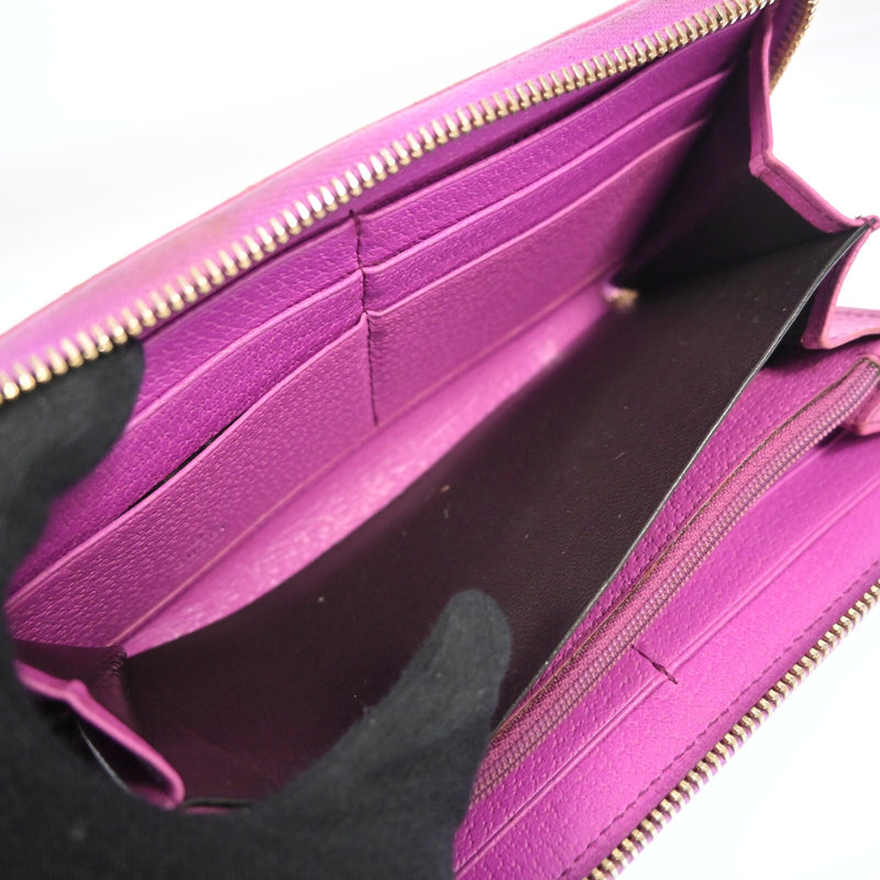 Gucci Gg Canvas Leather Round