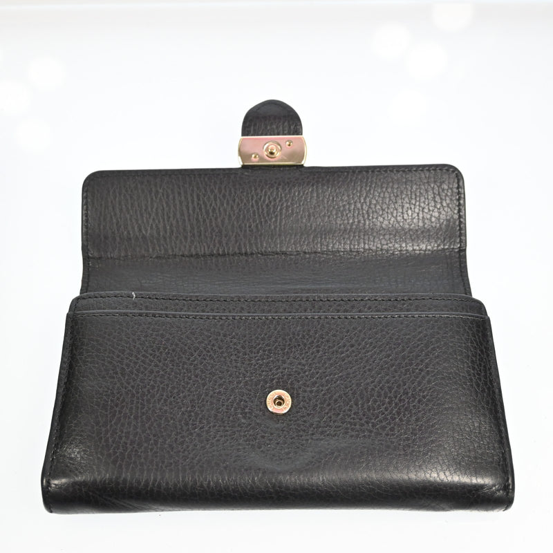 Gucci Gg Leather Interlocking Long
