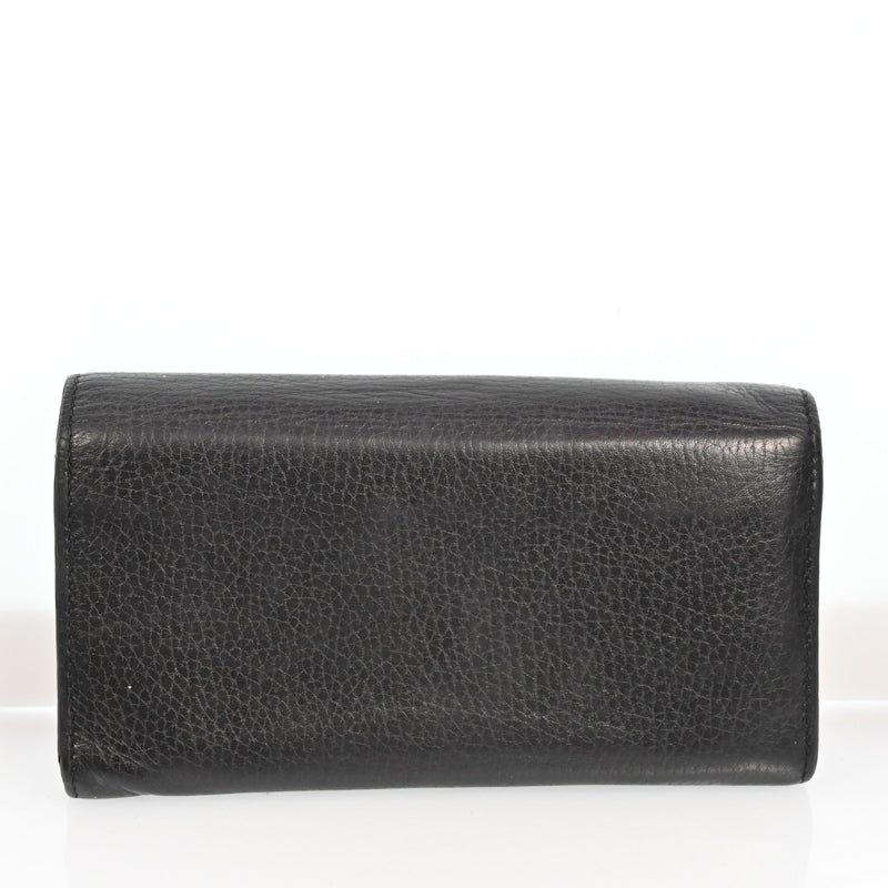 Gucci Gg Leather Interlocking Long