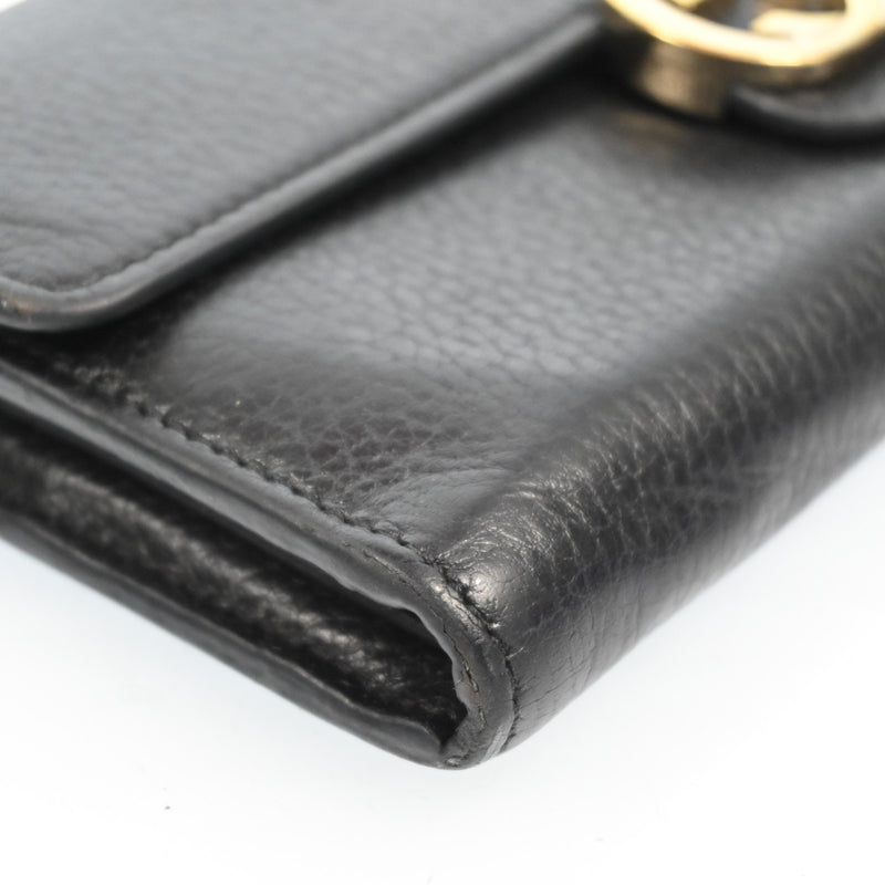 Gucci Gg Leather Interlocking Long