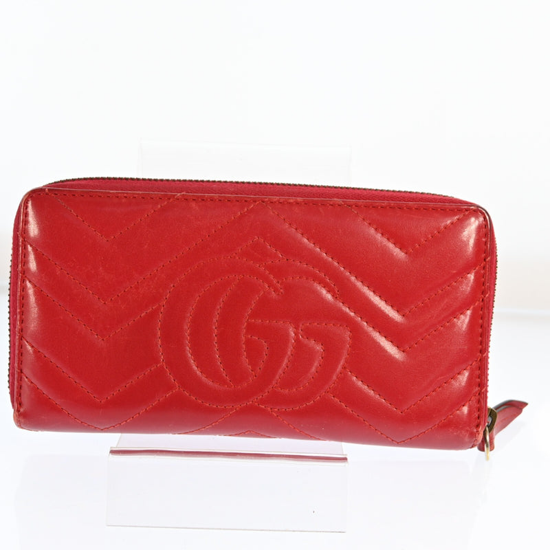 Gucci Gg Marmont Round Zipper Long