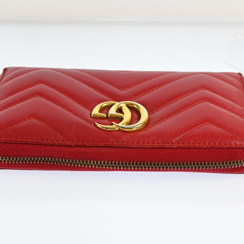 Gucci Gg Marmont Round Zipper Long