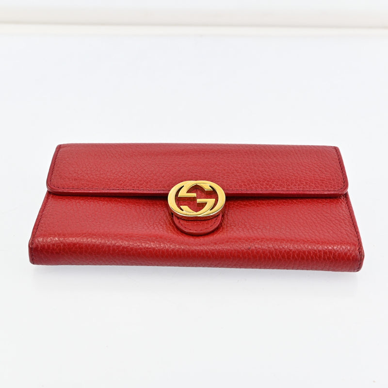 Gucci Gg Interlocking Leather Long
