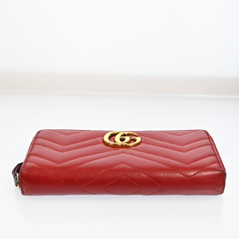 Gucci Gg Marmont Round Zipper Long