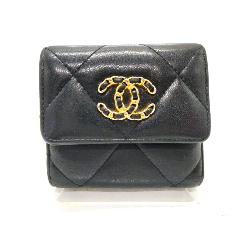 Chanel Wallet Black Leather
