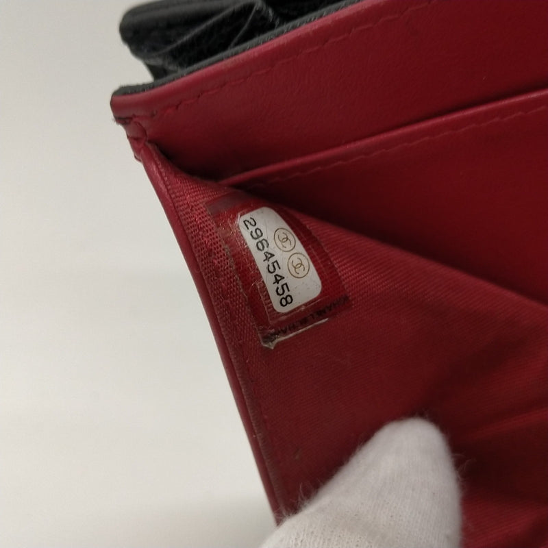 Chanel Wallet Black Leather