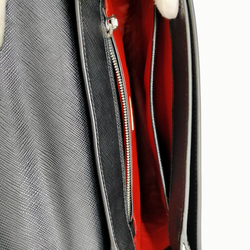 Prada Hand Bag Black Leather