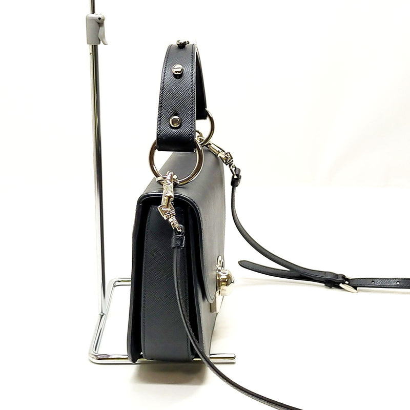 Prada Hand Bag Black Leather