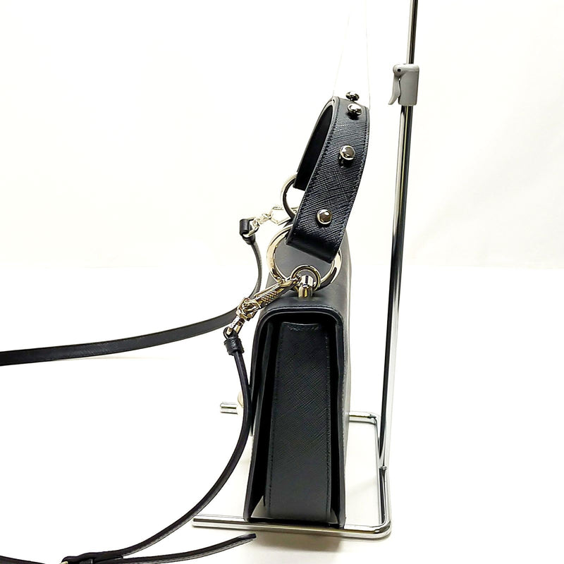 Prada Hand Bag Black Leather