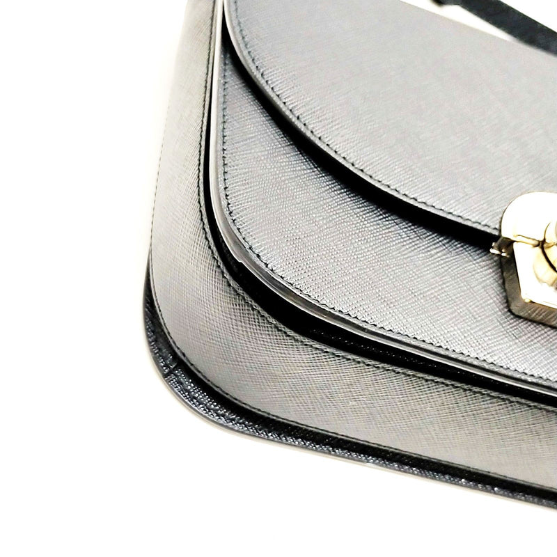 Prada Hand Bag Black Leather