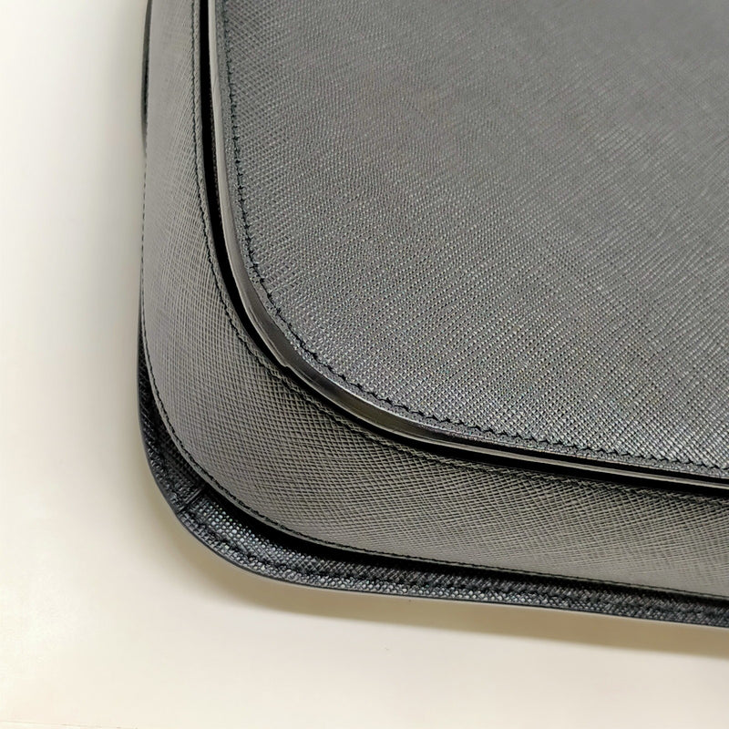 Prada Hand Bag Black Leather