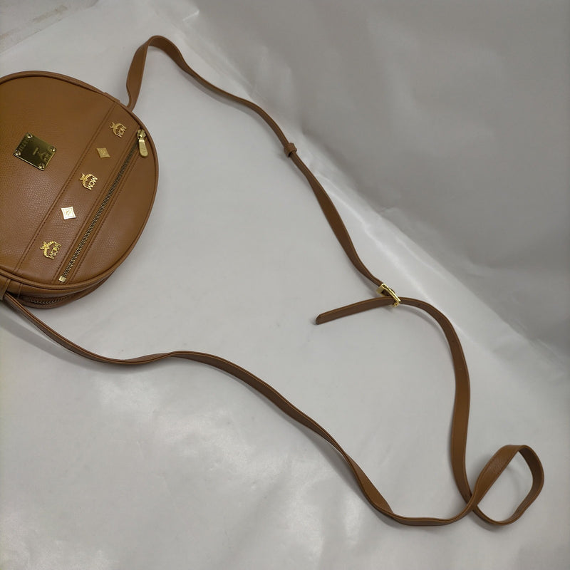 Mcm Crossbody Bag Brown Leather