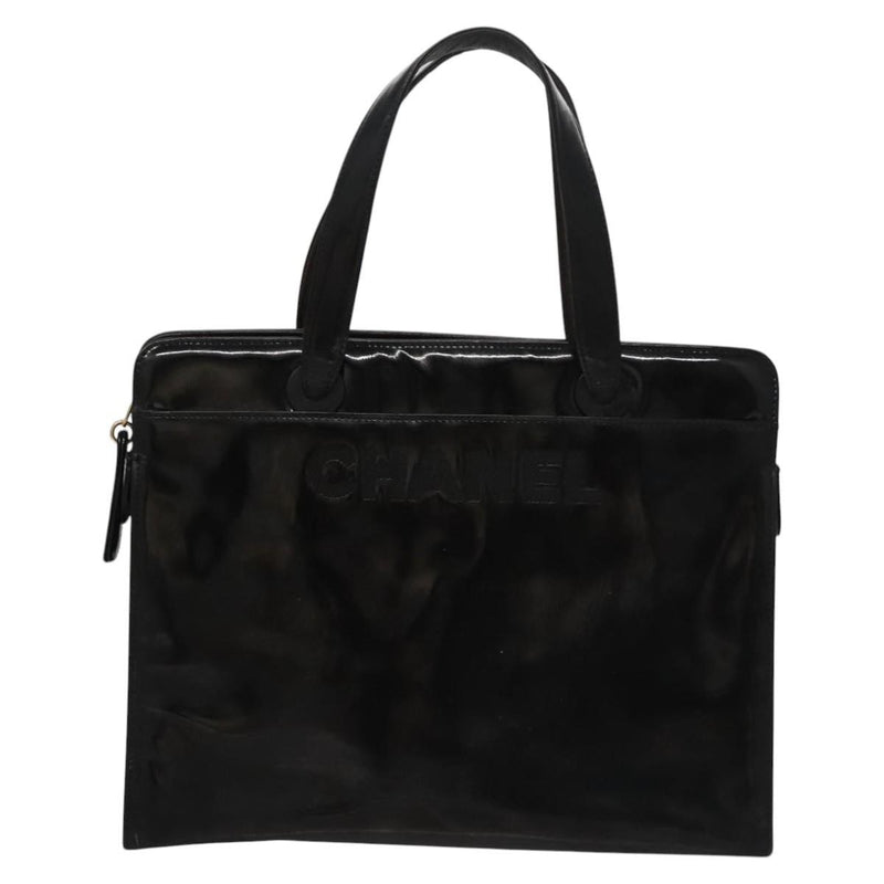 Chanel Coco Mark Tote Bag Patent Leather